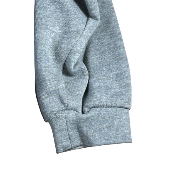 Big Mac Workwear Quilted Hoodie Mens XXL Navy Blue Gray Pocket Drawstring Zip Up - Picture 9 of 10